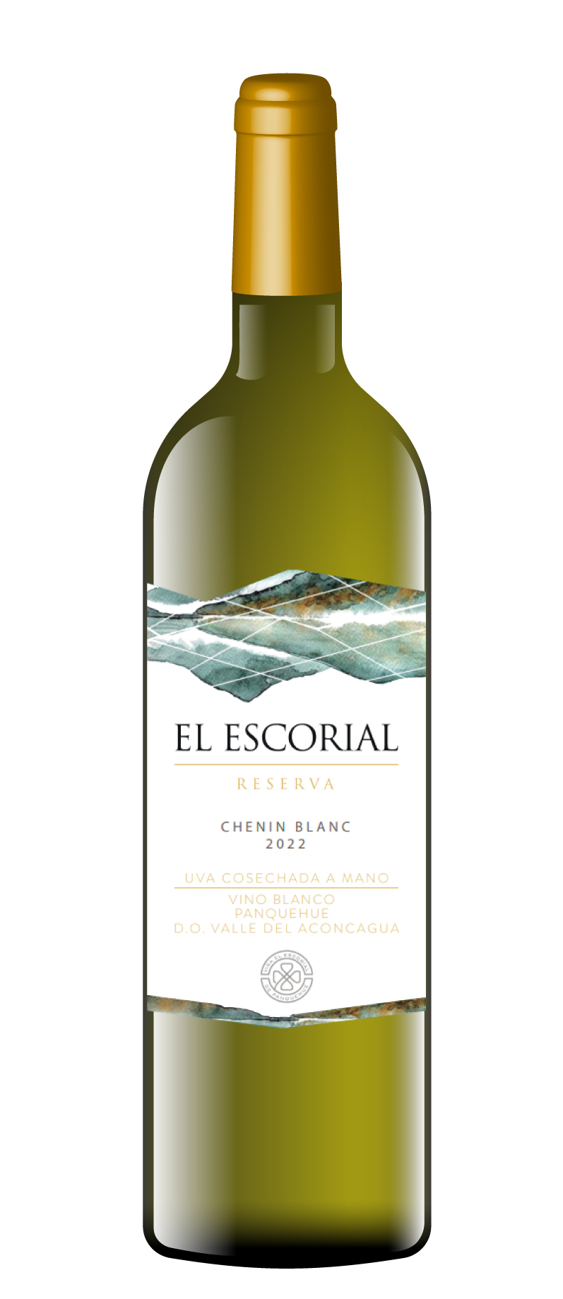 Chenin Blanc Reserva 2022 en fondo blanco